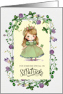 For Somone Special on St. Patrick’s Day Cute Little Irish Princess card