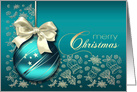 Merry Christmas, Christmas Ornament Design card