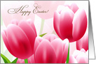 Happy Easter . Spring Tulips card