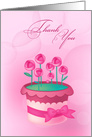 Thank you. Pink Roses Design card
