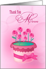 Thank you Mom. Pink flowers card