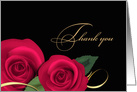 Thank you.Elegant Red Roses card