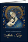 Happy Mother’s Day. Mother and Daughter Painting card