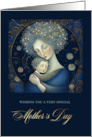 Happy Mother’s Day. Mother and Child Painting card