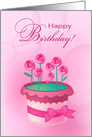 Happy Birthday. Pink Roses card
