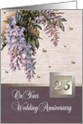 Happy 25th Anniversary. Victorian age textile pattern card