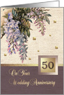 Happy 50th Anniversary. Victorian age textile pattern card