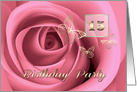 15th Birthday Party Invitation. Romantic Rose card