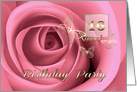 16th Birthday Party Invitation. Romantic Rose card