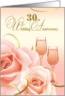 30th Wedding Anniversary Party Invitation card