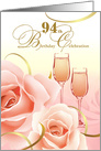 94th Birthday Party Invitation card