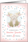 Nuestras Gemelas. Twin Girls Birth Announcement In Spanish card