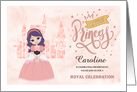 Princess Birthday Party Invitation. Custom name and age card