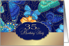 35th Birthday Party Invitation - Butterflies card