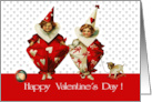 Happy Valentine’s Day. Fun Vintage Kids card