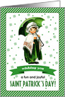 Happy St.Patrick’s Day. Vintage Irish Girl card