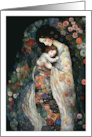 For Sister on Mother’s Day Mother and Daughter Painting card