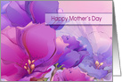For Daughter on Mother’s Day. Flower Painting card