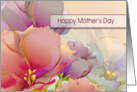 For Babysitter on Mother’s Day. Flower Painting card