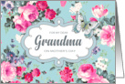 For Grandma on Mother’s Day Vintage Roses and Butterfly card