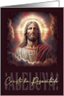Aleluya Cristo ha resucitado Christ is Risen in Spanish Religious card