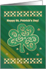 Happy St. Patrick’s Day. Lucky Shamrock card
