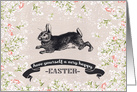 Happy Easter. Vintage Easter Bunny card