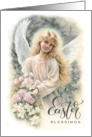 Easter Blessings Vintage Sweet Easter Angel card