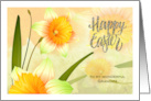 Easter Wishes for Grandmother. Spring Daffodils card