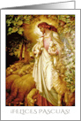 Felices Pascuas. Happy Easter in Spanish. The Good Shepherd card