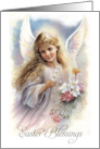 Easter Blessings Vintage Sweet Easter Angel card