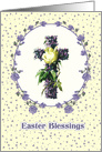 Easter Blessings. Vintage Design with Easter Cross card