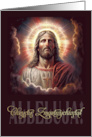 Christ is Risen in Polish Vintage Jesus Christ Painting card