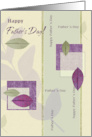 Happy Father’s Day Elegant Leaf Collage card