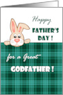 For Godfather on Father’s Day. Cute Bunny card