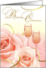 Birthday Celebration Invitation. Pink Roses card