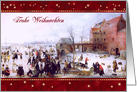 Frohe Weihnachten. Vintage Design German Christmas Card