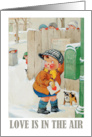 Happy Valentine’s Day Sweetheart. Funny Vintage Little Boy in Love card