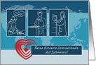 Buona Giornata dell’Infermiere. Nurses Day Card in Italian card