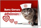 Buona Giornata dell’Infermiere.Fun Nurses Day Italian Card