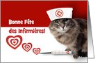 Bonne Fte des Infirmires. Fun Nurses Day French Card