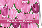 Alles Liebe zum Muttertag. Mother’s Day Card in German card