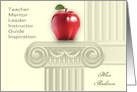 Thank You Teacher. Education Symbols Design card