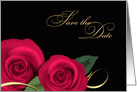 Save the Date. Wedding Anniversary. Red Roses card