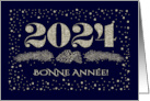 Bonne Anne 2024 Happy New Year 2024 in French card