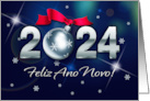 Feliz Ano Novo 2024 Happy New Year in Portuguese card