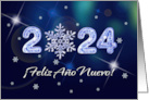 Feliz Ao Nuevo 2024 Happy New Year in Spanish card
