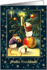 Feliz Navidad. Spanish Christmas Card with Funny Mice card