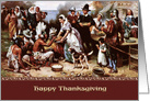 Business Thanksgiving Card with Historical Painting card
