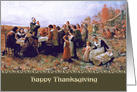 Business Thanksgiving Card with Historical Painting card